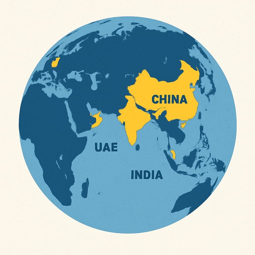 De-dollarization 2025 gold reserves map China India UAE
