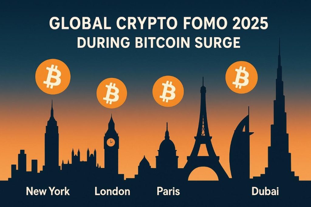 Global crypto FOMO 2025 across USA, UK, France, and UAE